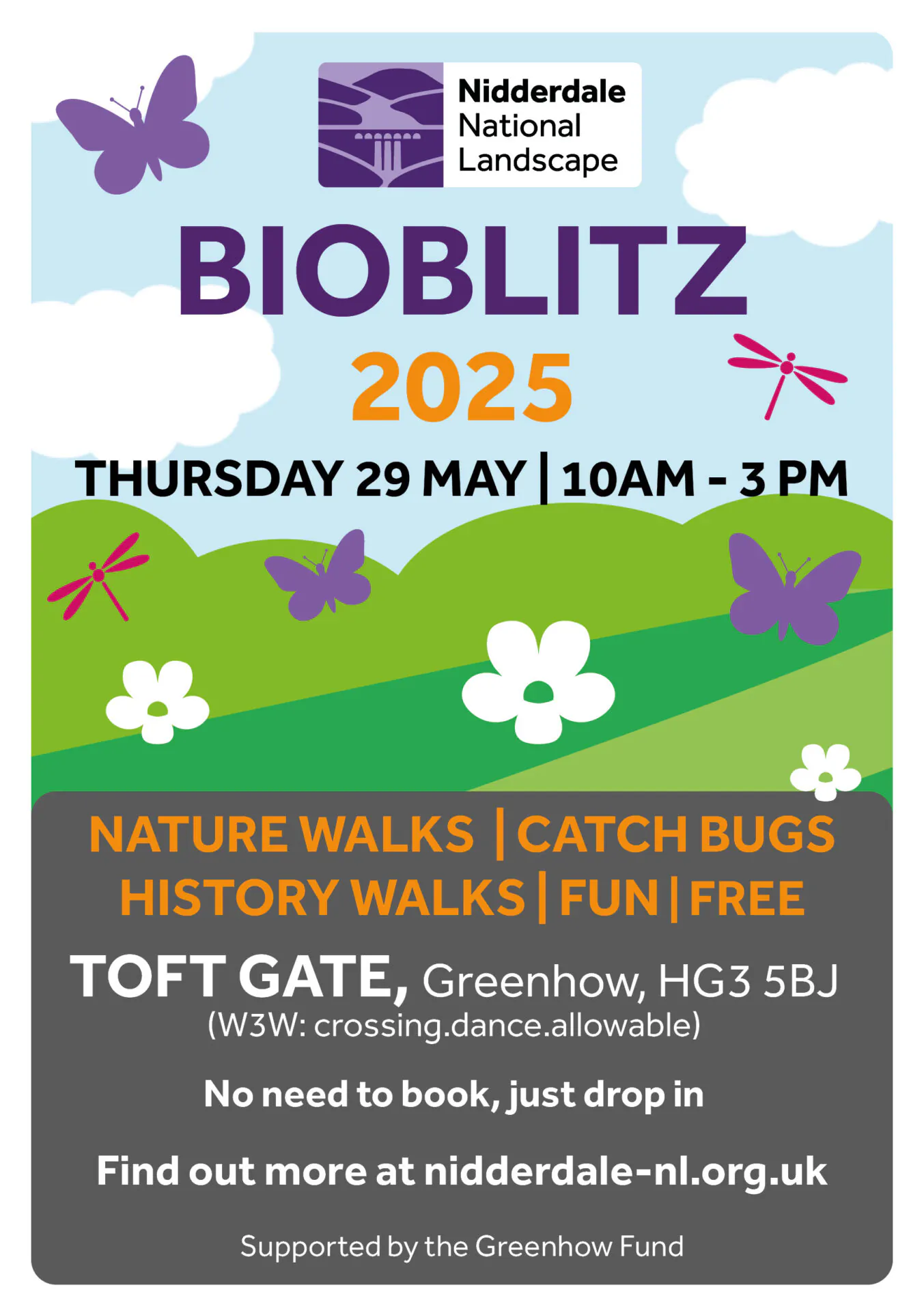 A flyer advertising the Bioblitz event